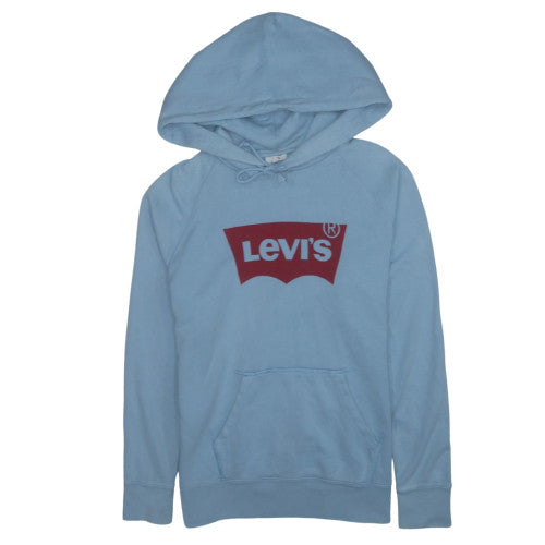 Levi's Women's Blue Pullover Hoodie Medium Relaxed Fit Casual