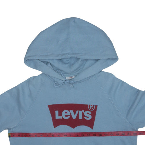Levi's Women's Blue Pullover Hoodie Medium Relaxed Fit Casual