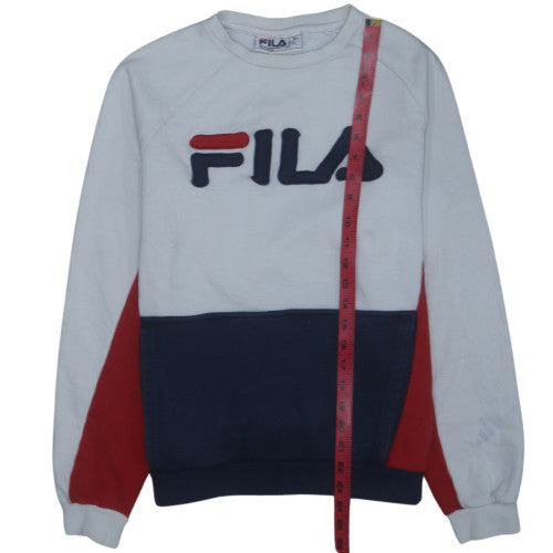 FILA Men's Multicoloured Pullover Sweatshirt Size S Crew Neck