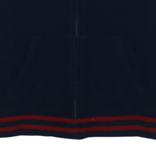 Ralph Lauren Boys Blue Full Zip Hoodie Size 14-16 Years Cotton Blend