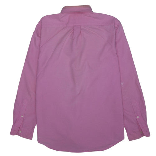 Ralph Lauren Men's Pink Long Sleeve Button-Up Cotton Shirt L