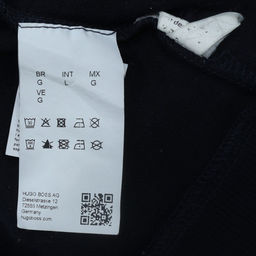 Hugo Boss Men's Black Gold Logo Track Jacket Size L Full Zip