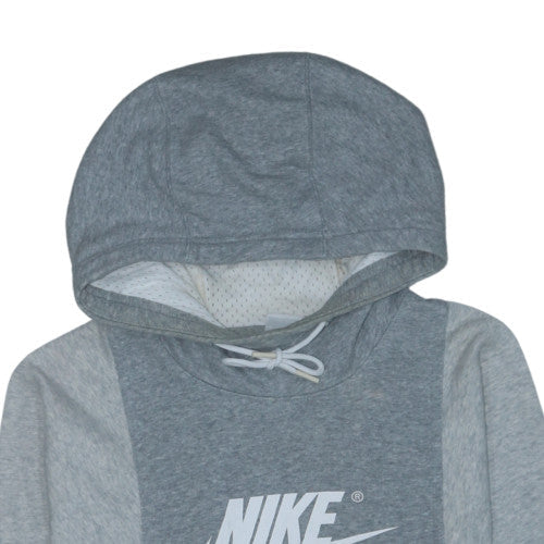 Nike Air Women's Grey Pullover Hoodie M Cotton Blend