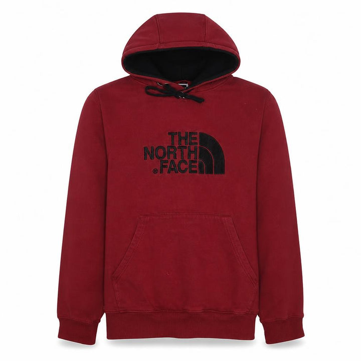 The North Face Mens Red Pullover Hoodie Size S Fleece Lined