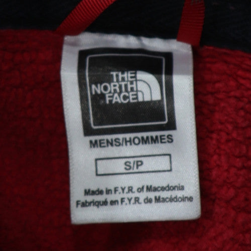 The North Face Mens Red Pullover Hoodie Size S Fleece Lined