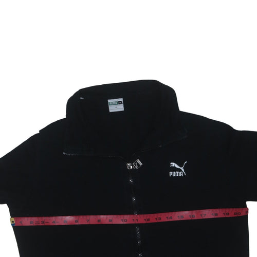 Puma Men's Black XL Track Jacket with Contrast Sleeves