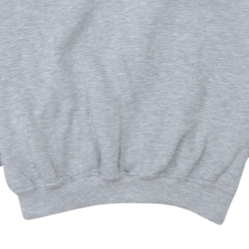 Puma Womens Grey Pullover Hoodie L Cotton Blend Casual Sweatshirt