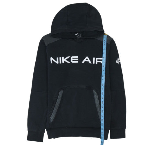 Nike Air Men's Black Pullover Hoodie Small Logo Fleece Sweatshirt