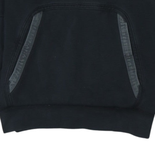 Nike Air Men's Black Pullover Hoodie Small Logo Fleece Sweatshirt