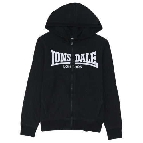 Lonsdale London Womens Black Size 14 Full Zip Hoodie Sweatshirt