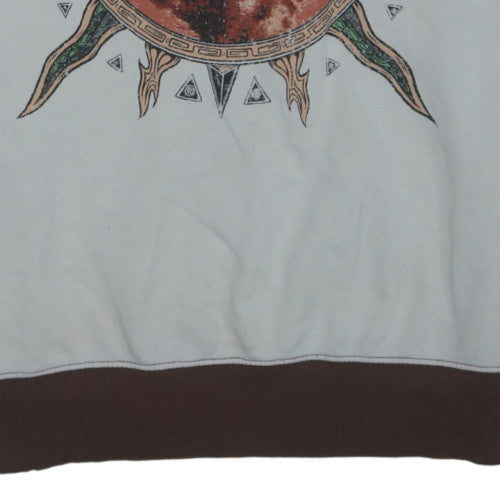 Alice In Chains Men's Brown Graphic Crew Neck Sweatshirt Size L