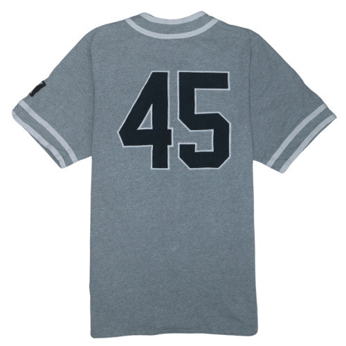 Jordan Men’s Grey Short Sleeve Button Sweatshirt L Sports Style