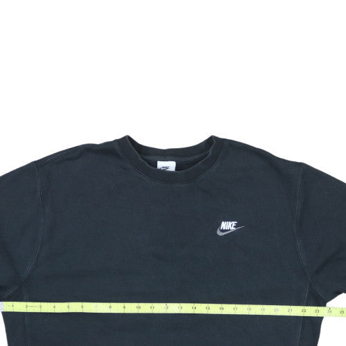 Nike Men's Black Crew Neck Pullover Sweatshirt M Regular Fit