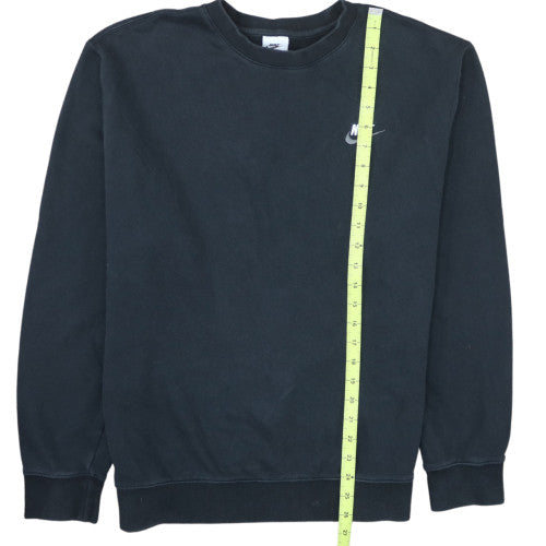 Nike Men's Black Crew Neck Pullover Sweatshirt M Regular Fit