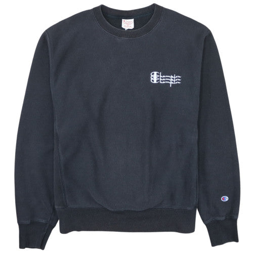Champion Men's Black Medium Reverse Weave Pullover Sweatshirt