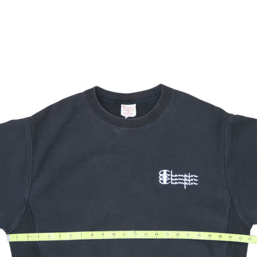 Champion Men's Black Medium Reverse Weave Pullover Sweatshirt