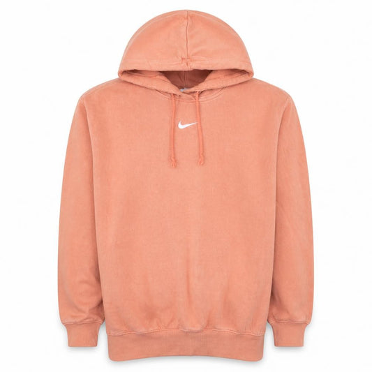 Front view of Nike Men's Orange XS Pullover Hoodie Fleece Sweatshirt