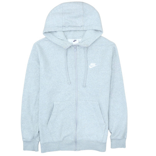 Nike Men's Grey Full Zip Hoodie M Regular Fit Fleece Sweatshirt