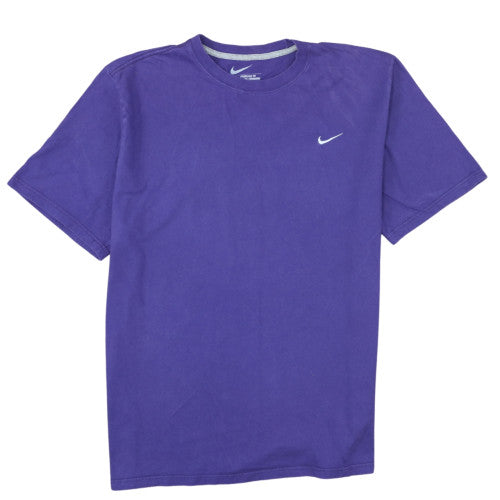 Nike Men's Purple 2XL Classic Crew Neck Embroidered T-Shirt