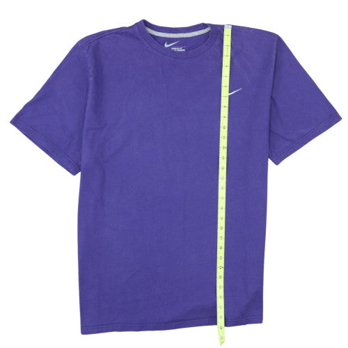 Nike Men's Purple 2XL Classic Crew Neck Embroidered T-Shirt