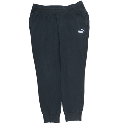 Puma Women's Black Cotton Jogger Trousers Size L