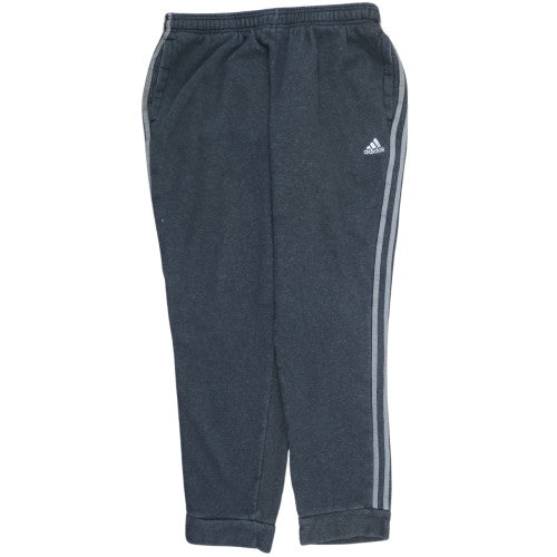 Adidas Men's Black 2XL Fleece Jogger Sweatpants with Logo