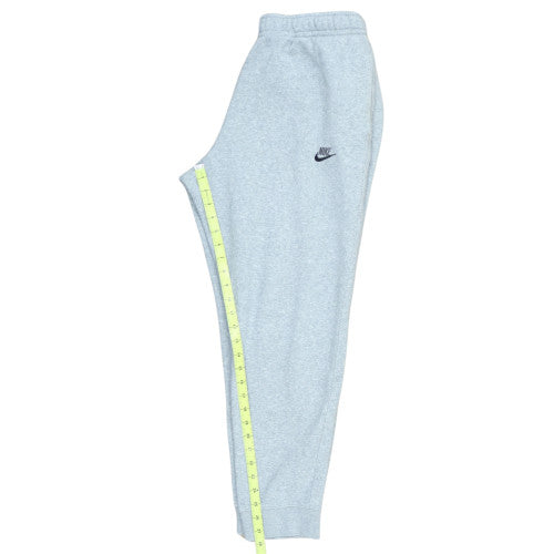 Nike Men's Grey L Sweatpants Regular Fit Fleece Joggers