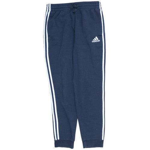 Adidas Men Blue Jogger Trousers M Regular Fit Elastic Waist