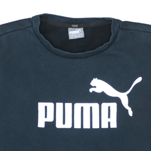 Puma Men's Black Crew Neck Pullover Sweatshirt Size S