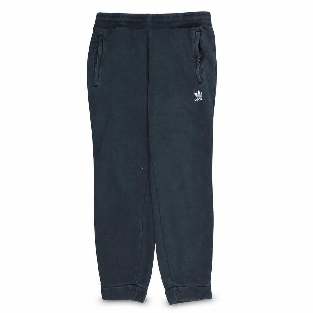 Front view of Adidas Men Black Jogger Sweatpants L Cotton Blend Casual