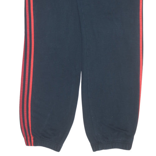 Adidas Boys Black Red Jogger Sweatpants 15-16 Years Elastic Waist