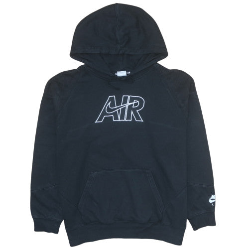 Nike Men's Black Pullover Hoodie Air Logo Fleece M