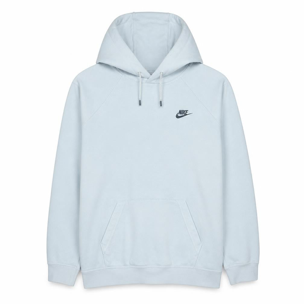 Front view of Nike Men's White XL Pullover Hoodie Fleece Sweatshirt