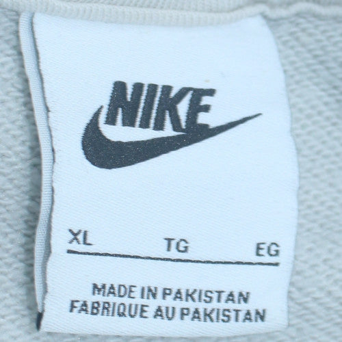 Nike Men's White XL Pullover Hoodie Fleece Sweatshirt