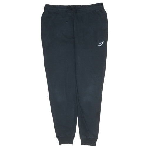 Gymshark Mens Black Jogger Trousers L Elastic Waist Casual