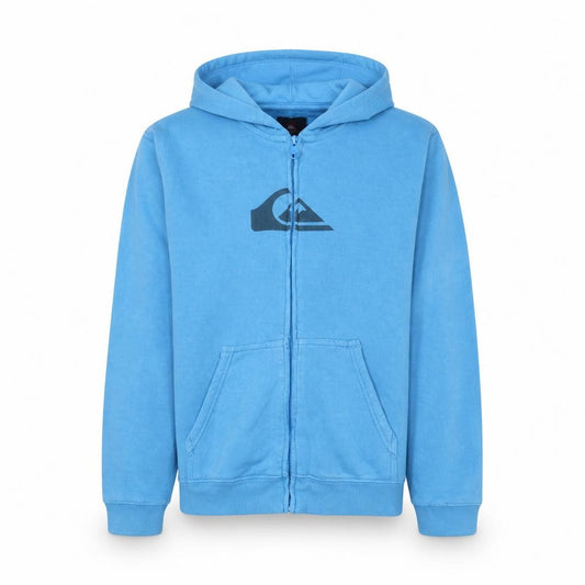 Quiksilver Boys Blue Full Zip Hoodie Size 14 Cotton Fleece