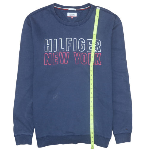 Tommy Hilfiger Men Blue 2XL Pullover Sweatshirt Crew Neck Logo
