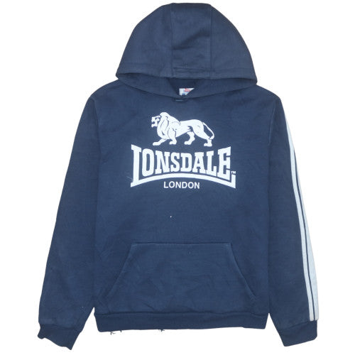 Lonsdale Men's Blue Pullover Hoodie XL Fleece Sportswear