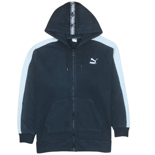 Puma Men's Black Full Zip Hoodie L Sportswear Fleece