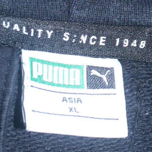 Puma Men's Black Full Zip Hoodie L Sportswear Fleece
