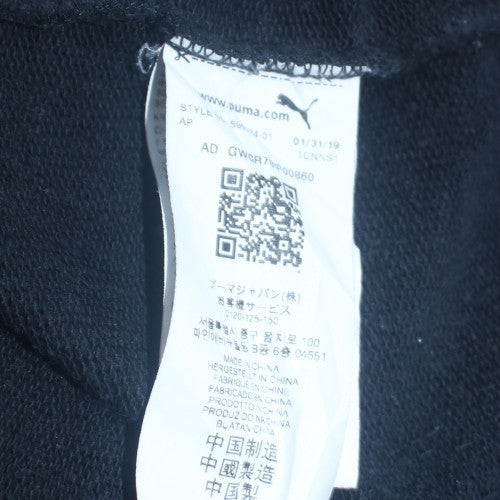 Puma Men's Black Full Zip Hoodie L Sportswear Fleece