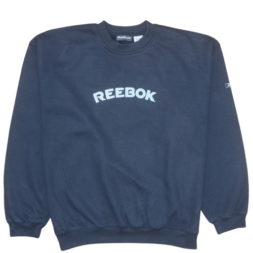 Reebok Men's Blue XL Pullover Fleece Sweatshirt Crew Neck Sport Style