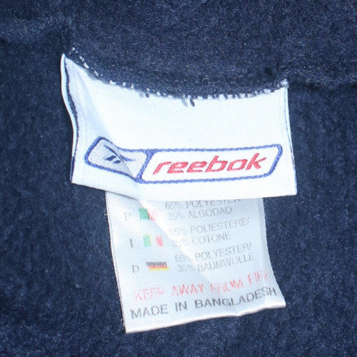 Reebok Men's Blue XL Pullover Fleece Sweatshirt Crew Neck Sport Style