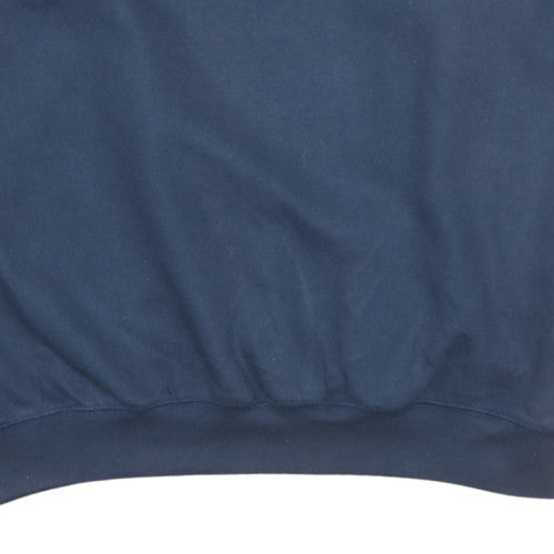 Reebok Men's Blue XL Pullover Fleece Sweatshirt Crew Neck Sport Style