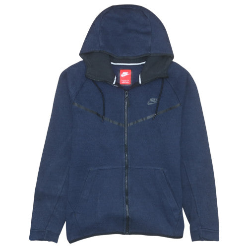 Nike Men's Blue Full Zip Hoodie Size L Fleece Sportswear