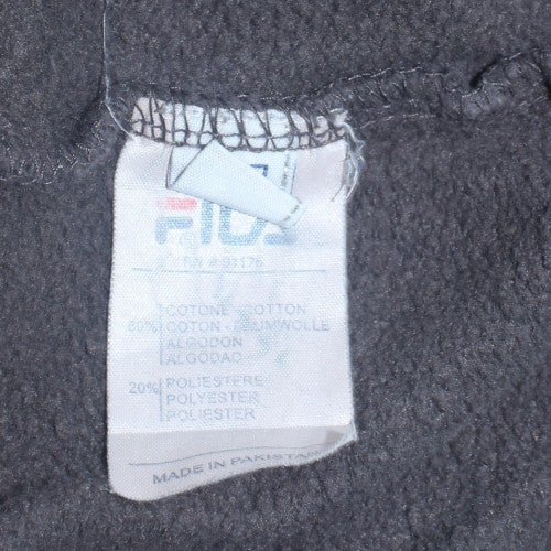 Fila Men's Black XL 1/2 Zip Fleece Sweatshirt