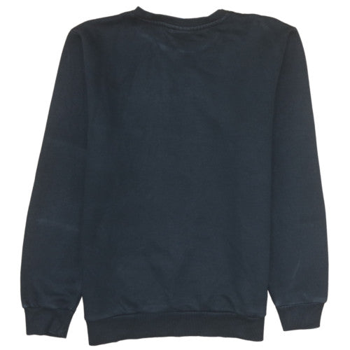Adidas Boys Black Pullover Crew Neck Fleece Sweatshirt 16 Years