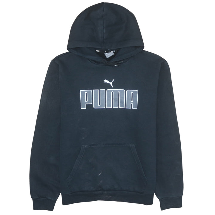 Puma Mens Black Pullover Hoodie L Sports Fleece Sweatshirt
