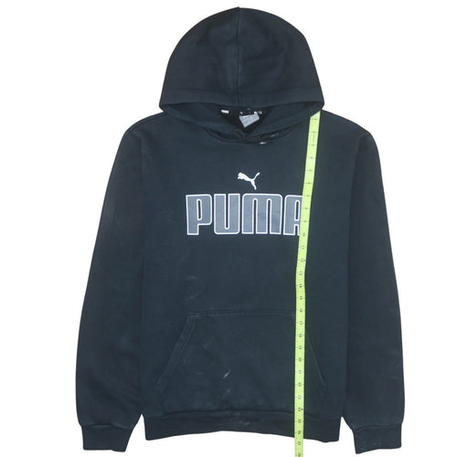 Puma Mens Black Pullover Hoodie L Sports Fleece Sweatshirt