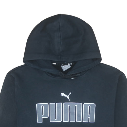 Puma Mens Black Pullover Hoodie L Sports Fleece Sweatshirt